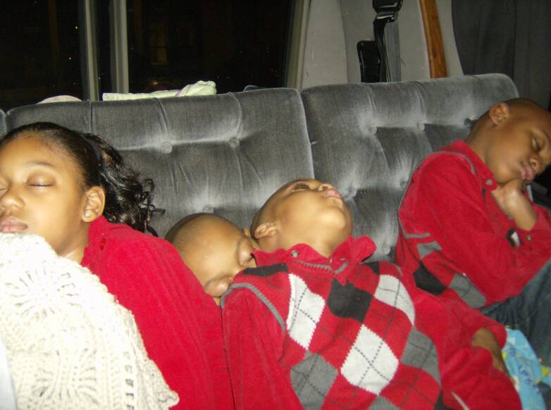 Ouch those necks will be hurting when they wake up! New Year's 2009