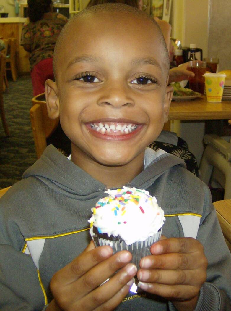 Wow I'm glad Mom let me have this cupcake